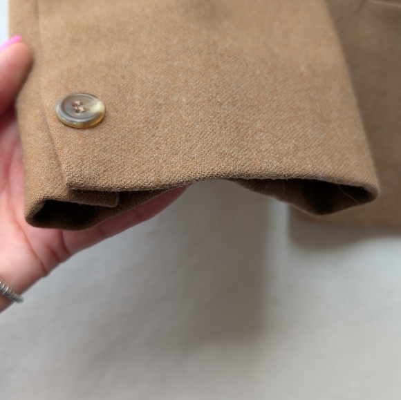 Vintage Pendleton Women's Camel Brown Wool Jacket Blazer Made In USA - Picture 7 of 16